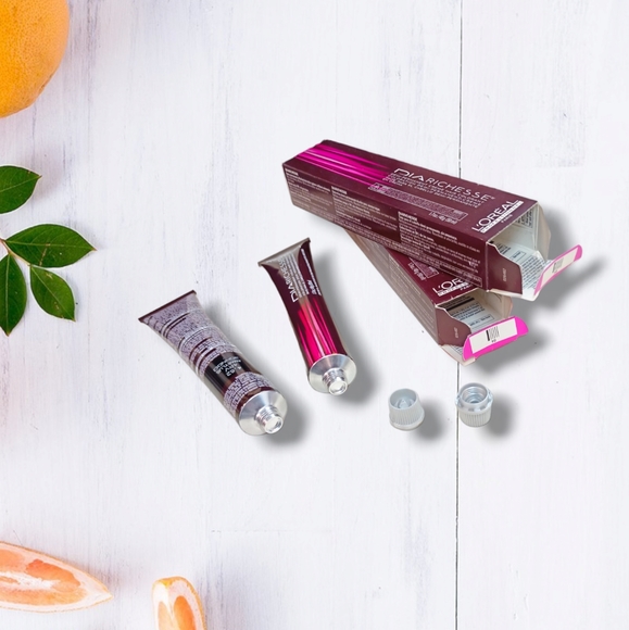 L'Oreal Professionnel DIARichesse 2 Tubes Ammonia-Free 4.62/4RV Amaryllis - Picture 10 of 16